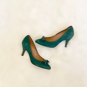 Brand new suede green Sessun pumps